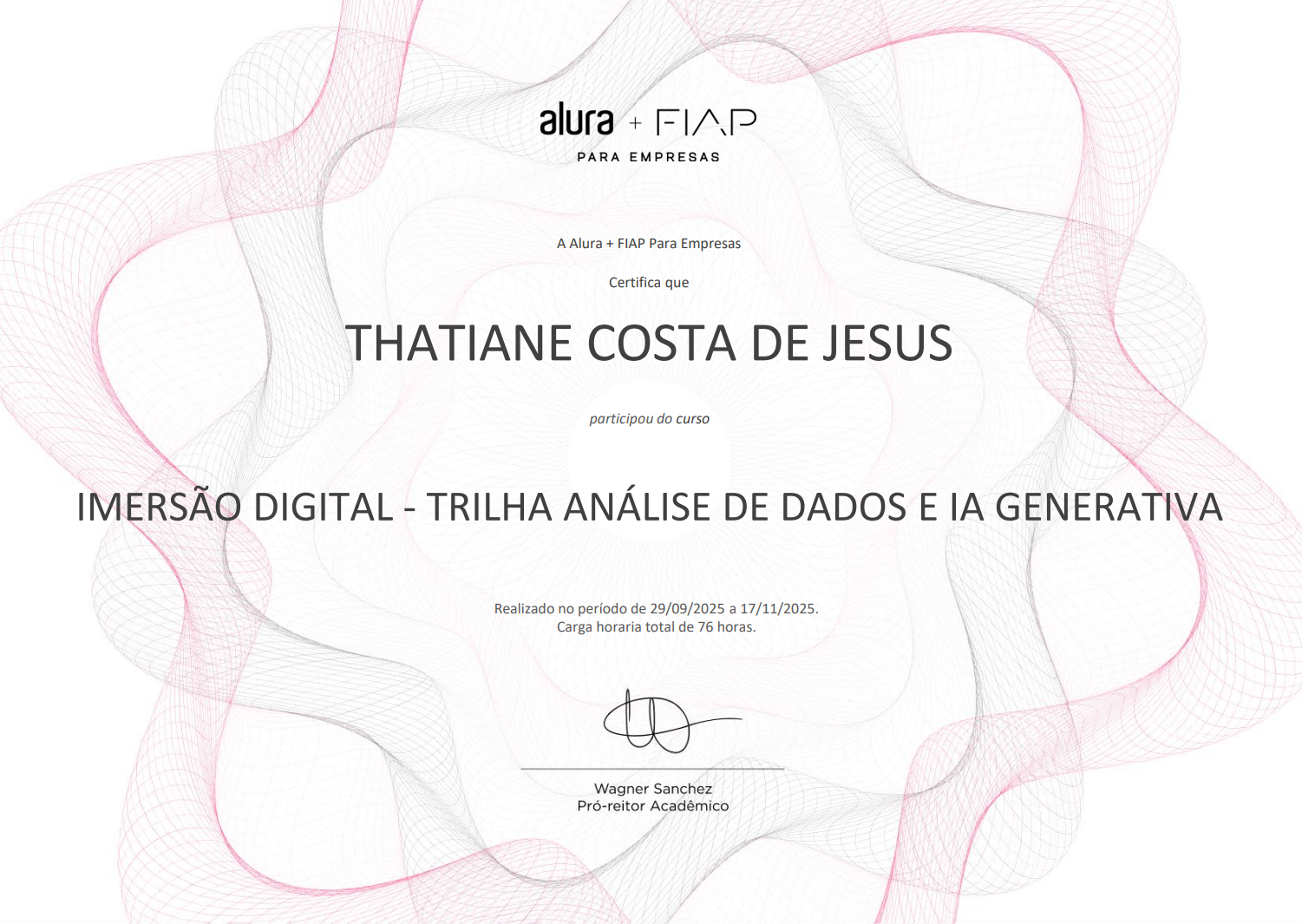 Certificado Análise De Dados e IA Generativa